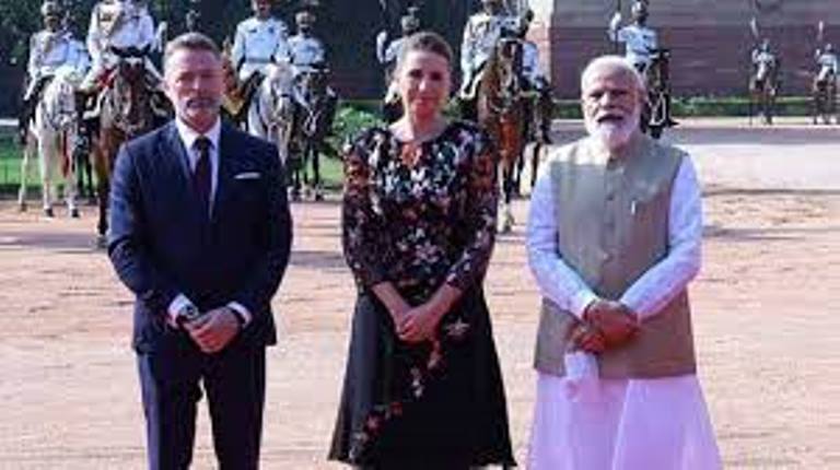 भारत पहुंची डेनमार्क की प्रधानमंत्री मेट फ्रेडरिक्सन