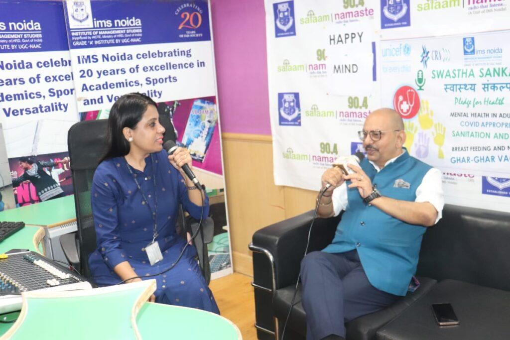 Mental Health Awareness Week was started at IMS Noida's Community Radio Salaam Namaste.