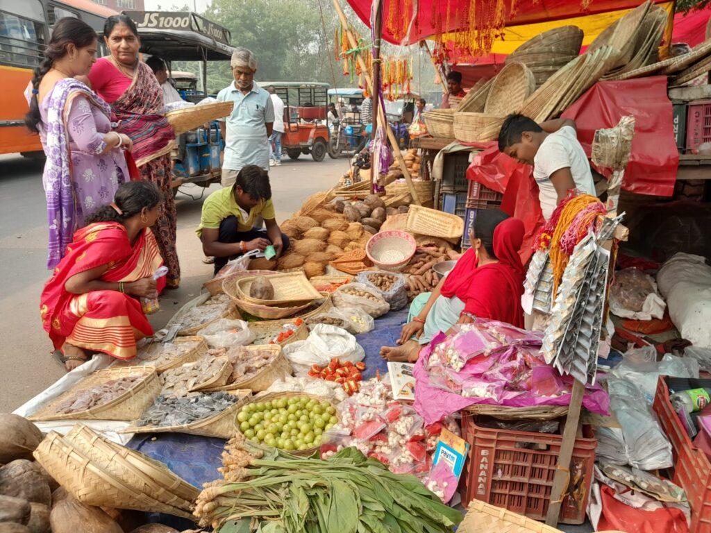 Shopping for Chat Puja