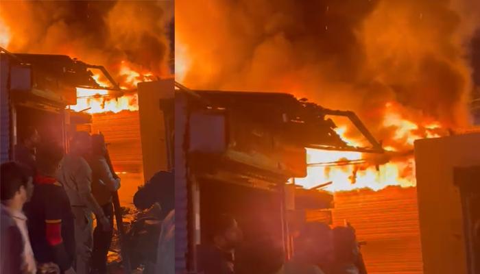 Greater Noida: तुगलपुर मार्केट में लगी भीषण आग, 6 दुकानें जलकर राख