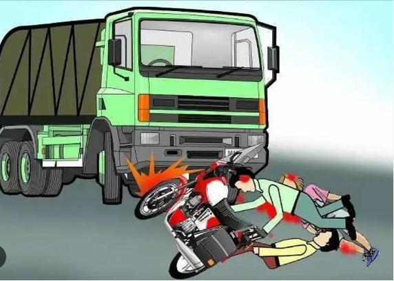 Accident : दोपहिया वाहन से जा रहे थे शिर्डी, कंटेनर ने दंपती को रौंदा, बच्ची बची