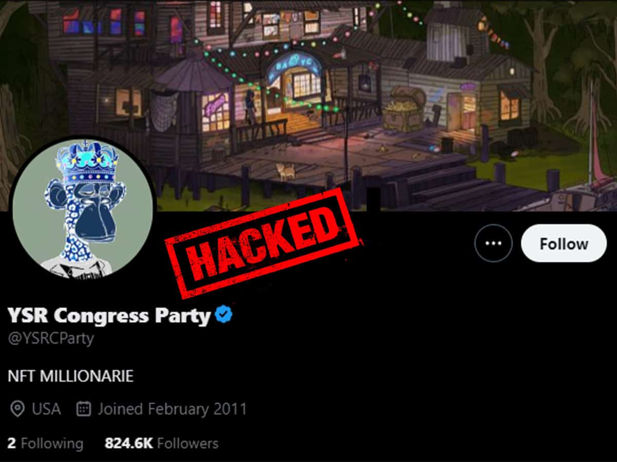 Hacked: वाईएसआर कांग्रेस का ट्विटर हैंडल हैक
