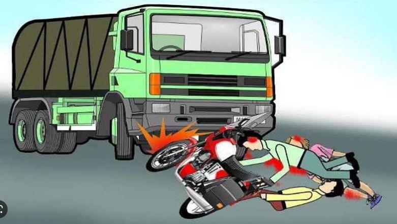 UP News: ट्रक की चपेट में आने से बाइक सवार चाचा-भतीजे की मौत