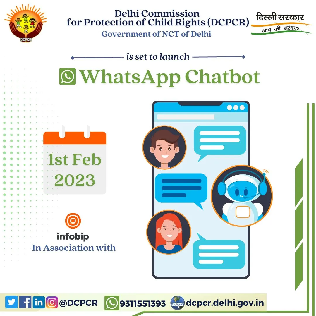 New Delhi News : डीसीपीसीआर ने शुरू किया अपना ‘व्हाट्सएप चैटबॉट’