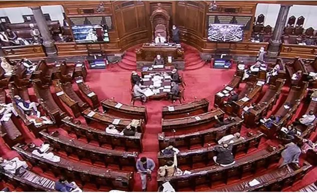Parliament News : विपक्षी सदस्यों के हंगामे के कारण दिनभर बाधित रही राज्यसभा की कार्यवाही