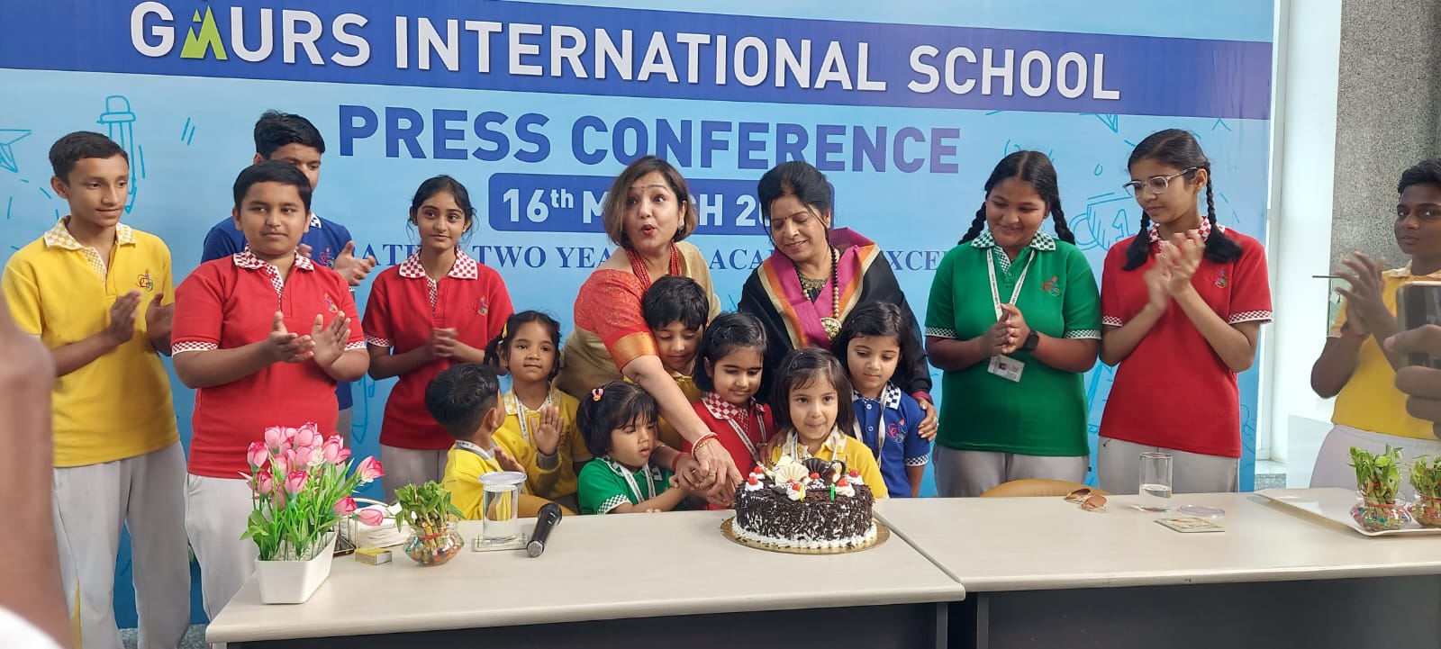 Greater Noida News : गौर इंटरनेशनल स्कूल में आयोजित की गई प्रेस कॉन्फ्रेंस