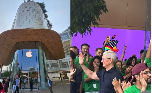 Apple Store : दिल्ली में एप्पल का पहला स्टोर खुला, सीईओ कुक ने किया ग्राहकों का स्वागत