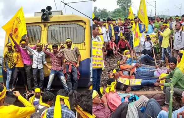 Kolkata : बंगाल में कुर्मी समुदायों का प्रदर्शन जारी, तीसरे दिन 64 ट्रेनें रद्द