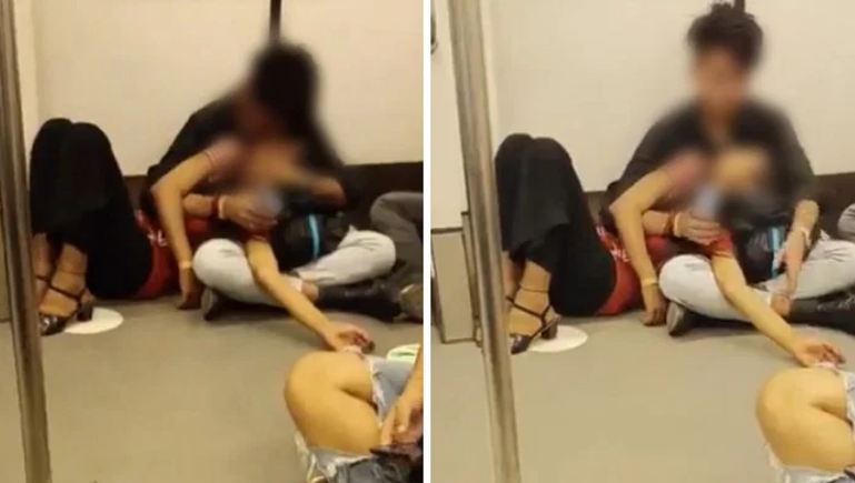 अश्लील हरकतों का अड्डा बनी Delhi Metro, गर्लफ्रेंड को गोद पर लिटाकर Kiss करता दिखा युवक, देखें वीडियो