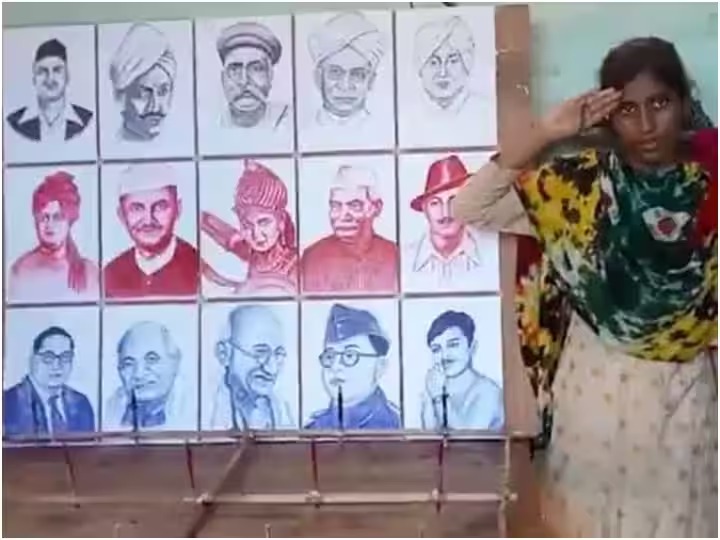 Modi Yogi Painting: मुंह में कलम पकड़ कर बनाई मोदी- योगी की तस्वीर,आनंद महिंद्रा ने किया ट्वीट