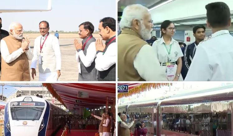 Vande Bharat Train :  मोदी ने दिखाई पांच वंदे भारत को हरी झंडी, इन राज्यों के बीच बढ़ेगा संपर्क