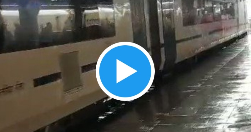 Viral Video :चलती वंदे भारत ट्रेन में टिकट चेकर ने की चढ़ने की कोशिश, दरवाजा हुआ लॉक, देखे पूरा वीडियो