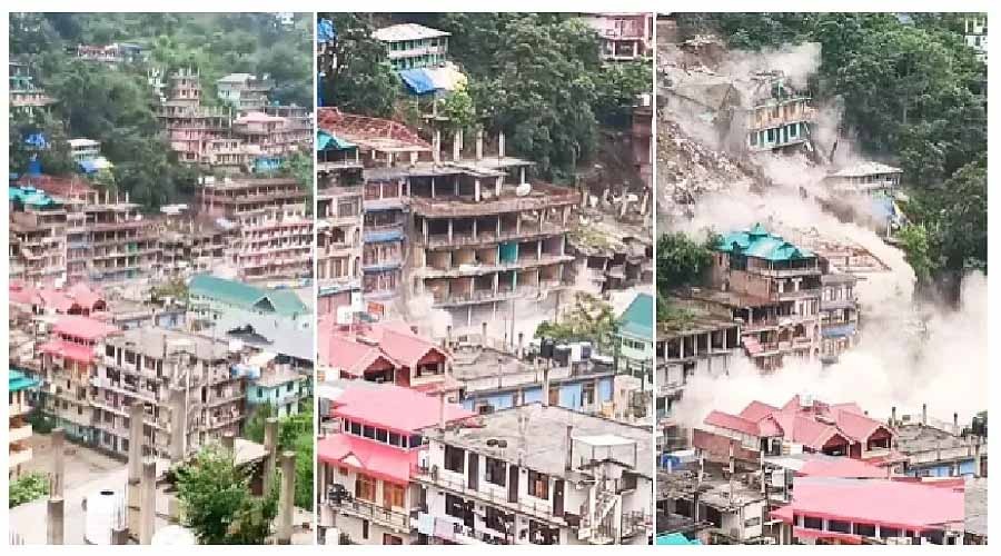 Himachal Pradesh: कुल्लू में मूसलाधार बारिश से मची तबाही, कुछ ही सेकेंड में ढेह गई 7 बहुमंजिला इमारत