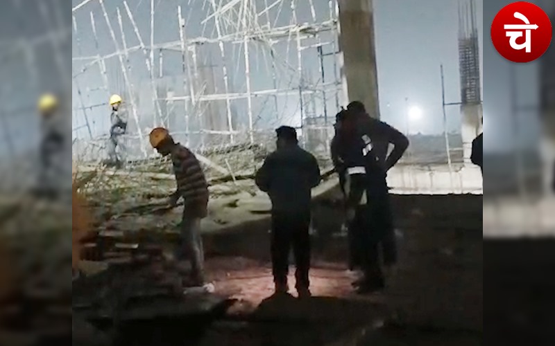 गाजियाबाद में बड़ा हादसा, गौर एयरोसिटि मॉल का लेंटर गिरा, 1 मजदूर मरा 7 घायल