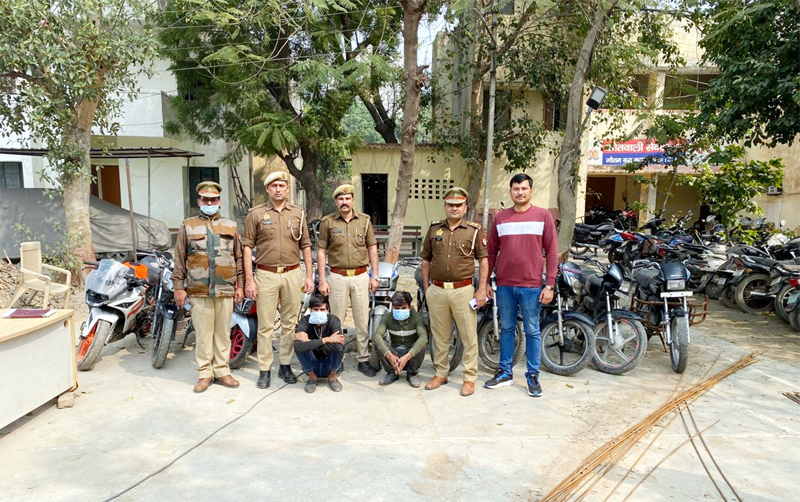 Noida News : बुलंदशहर से नोएडा-ग्रेटर नोएडा आते थे महंगी बाइक चुराने