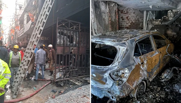 दिल्ली के शास्त्री नगर में चार मंजिला घर में लगी भीषण आग, 4 की मौत
