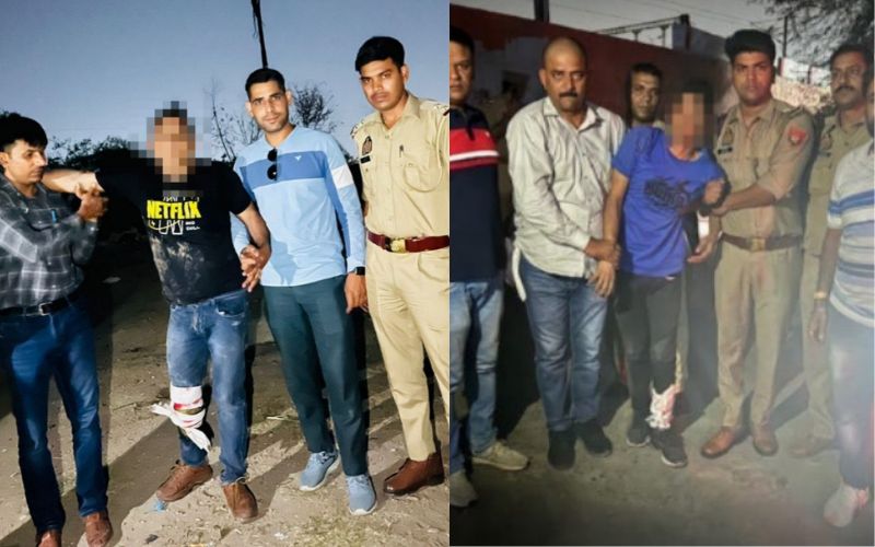 पुलिस मुठभेड़ में स्नैचिंग करने वाले बदमाशों को लगी गोली